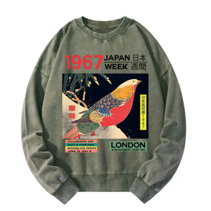 Art Studio Exhibition Japanese Washed Sweatshirt