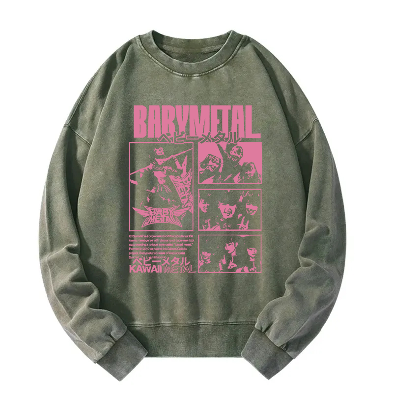 BABYMETAL Merch Washed Sweatshirt