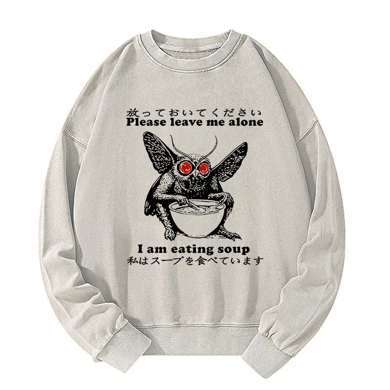 Don't Bother The Mothman Washed Sweatshirt