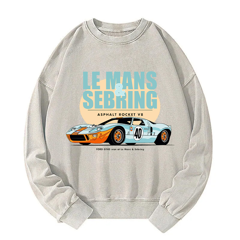 Won At Le Mans & Sebring Washed Sweatshirt