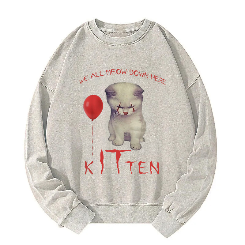 The Kitten Clown Washed Sweatshirt