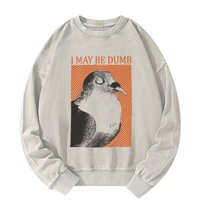 I May Be Dumb Washed Sweatshirt
