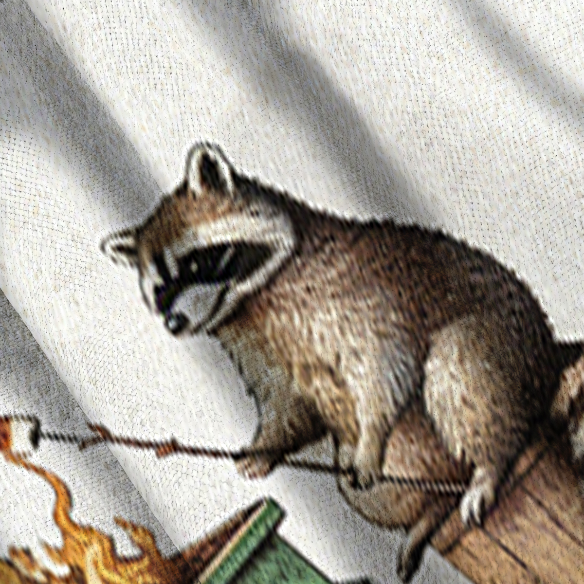 Baddiecat Dumpster Fire Raccoon Christmas Ugly Sweatshirt