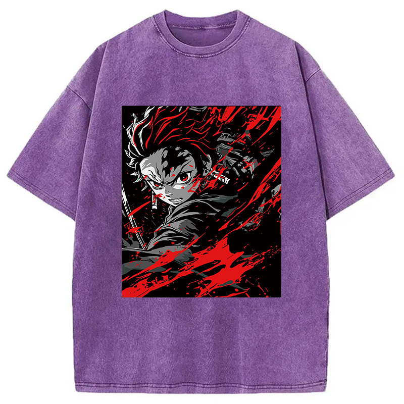 Demon Slayer Daring Duels Washed T-Shirt