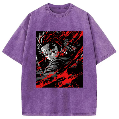 Demon Slayer Daring Duels Washed T-Shirt