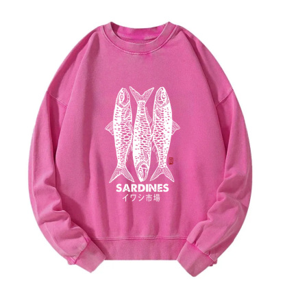 Sardines Market Washed Sweatshirt