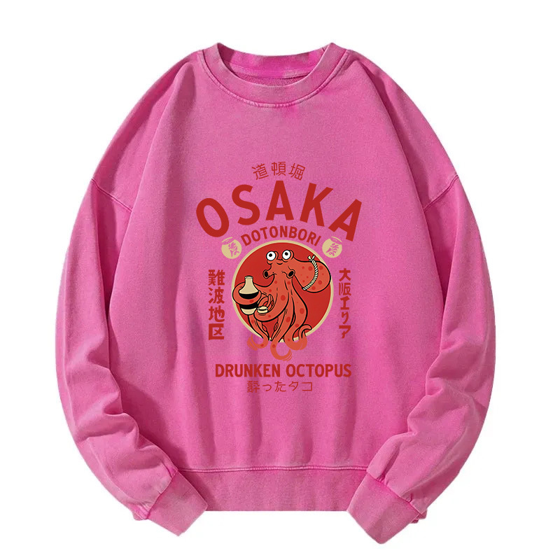 Drunken Octopus Japan Washed Sweatshirt