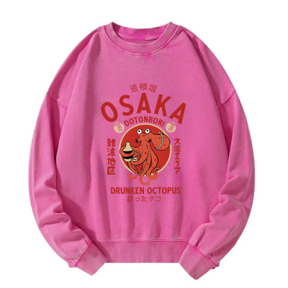 Drunken Octopus Japan Washed Sweatshirt