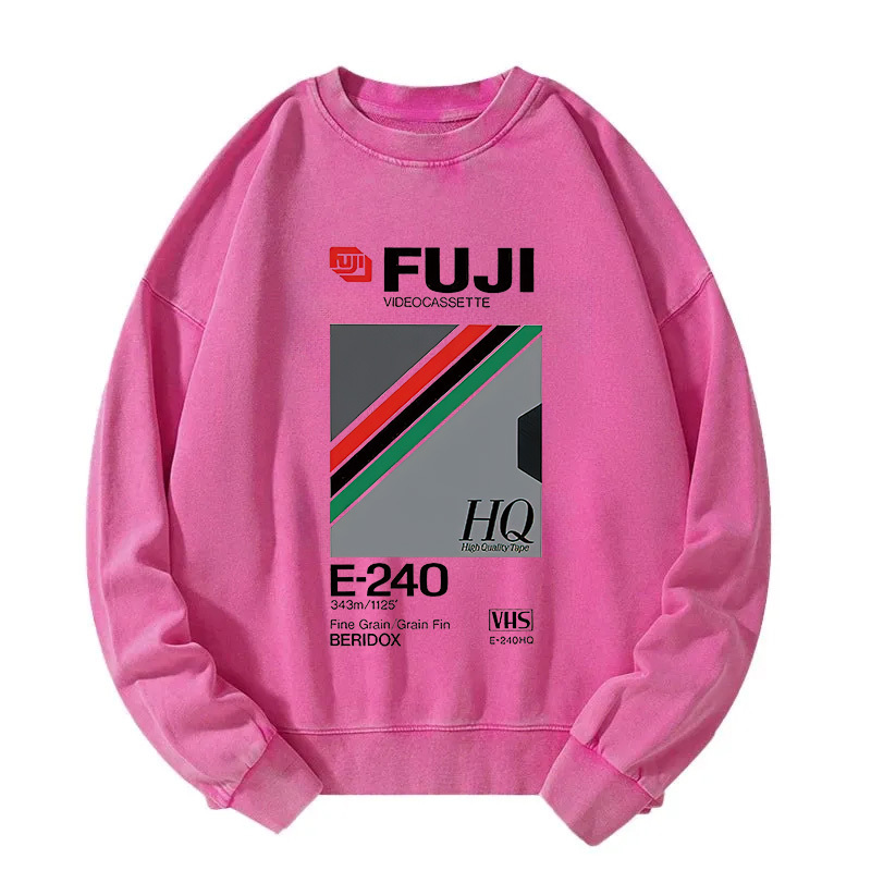 Retro VHS Tape Vaporwave Aesthetic Essential Washed Sweatshirt