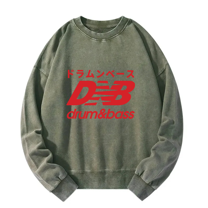 Drum And Bass Japan Washed Sweatshirt