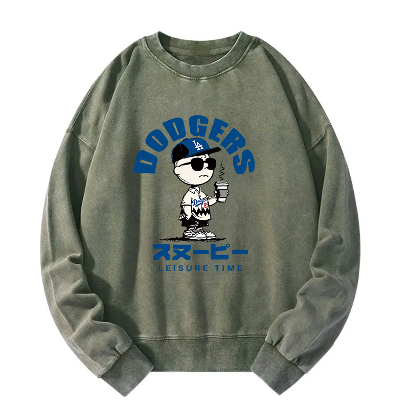 Dodger Snoopy Vintage Japanese Washed Sweatshirt