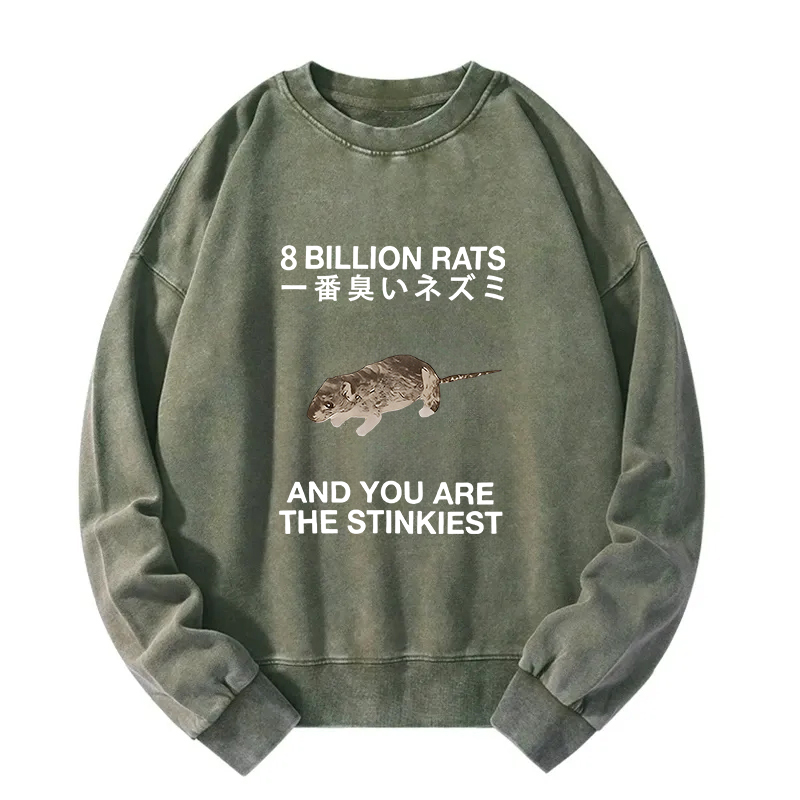 World's Stinkiest Rat Washed Sweatshirt