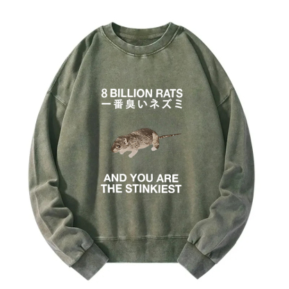 World's Stinkiest Rat Washed Sweatshirt
