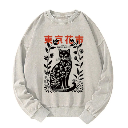 Tokyo Flower Market Washed Sweatshirt