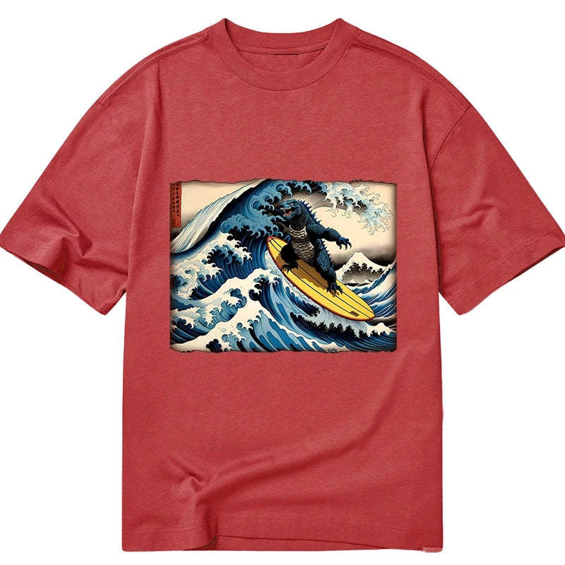 Dinosaur Surfing Japanese Classic T-Shirt