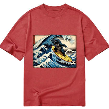Dinosaur Surfing Japanese Classic T-Shirt