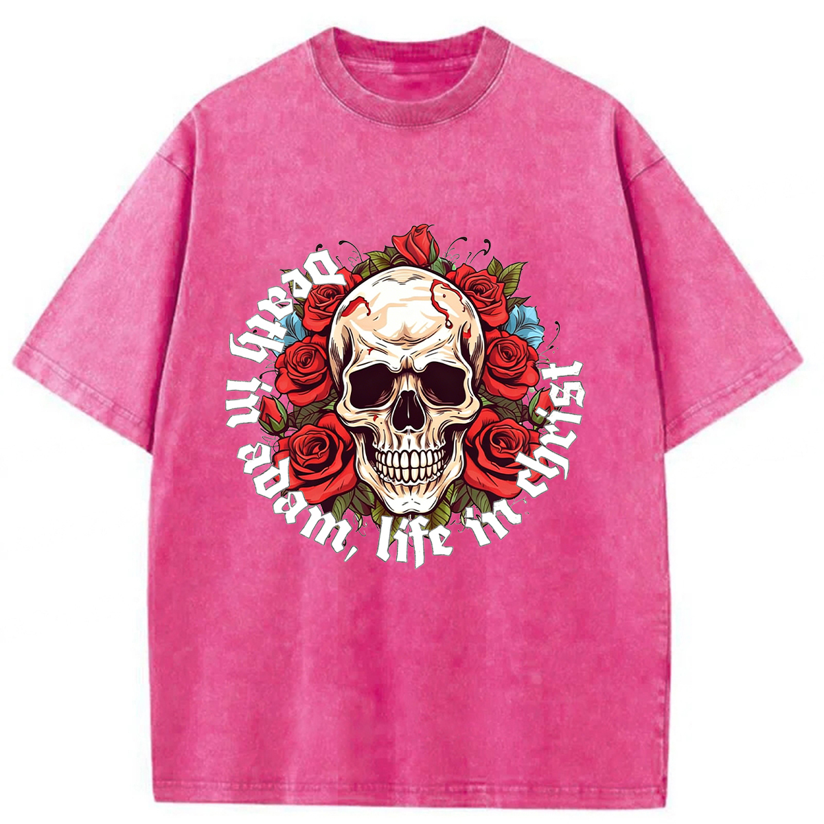 Tokyoviva Death In Adam Life In Christ Christian Washed T-shirt