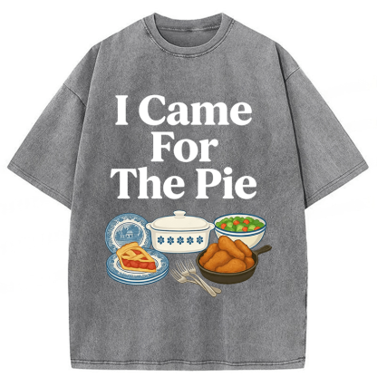 Tokyoviva I Came For The Pie Washed T-shirt