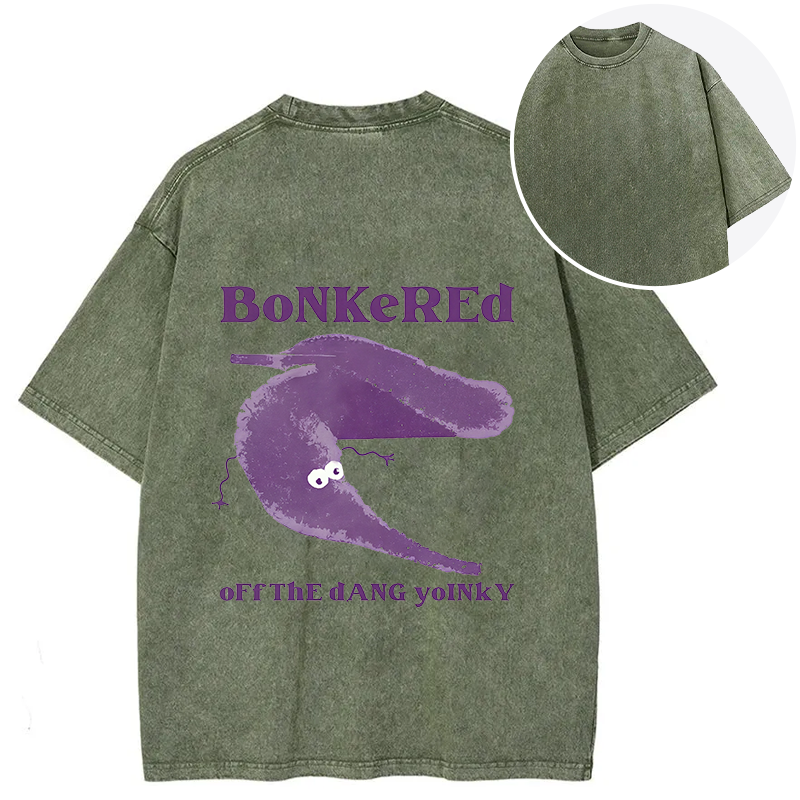 Bonkered of The Dang Yoinky Back Washed T-Shirt
