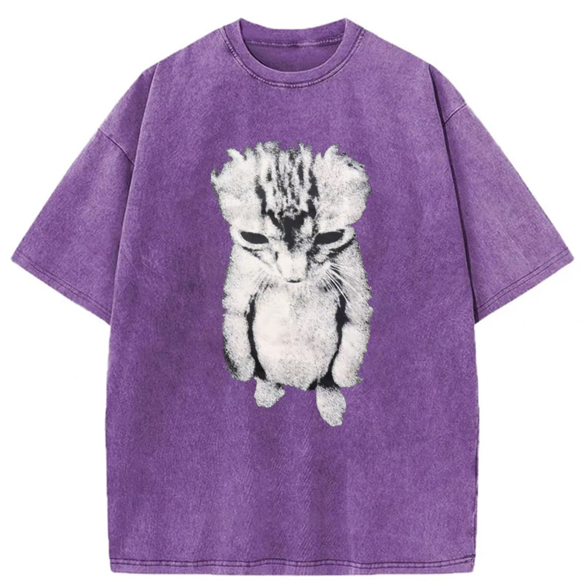 Tokyoviva Sad Crying Cat Meme Washed T-shirt
