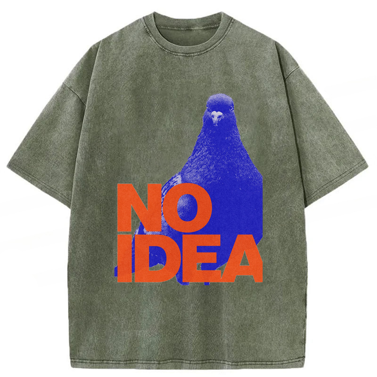 Tokyoviva No Idea Crowned Pigeon Washed T-shirt