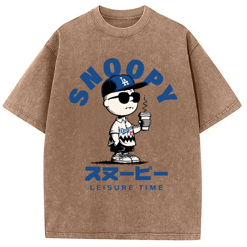 Dodgers Snoopy Vintage Washed T-Shirt