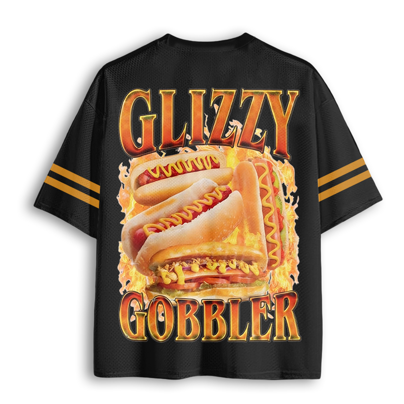 Baddiecat Glizzy Gobbler Hot Dog Mesh Jersey