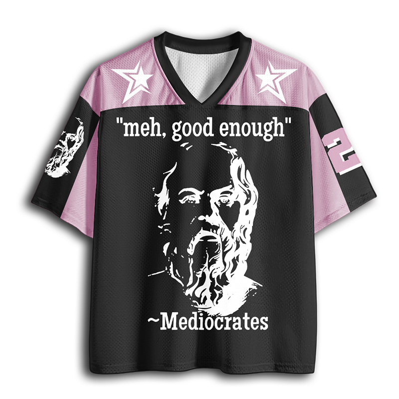 Baddiecat Mediocrates Meh Good Enough Mesh Jersey
