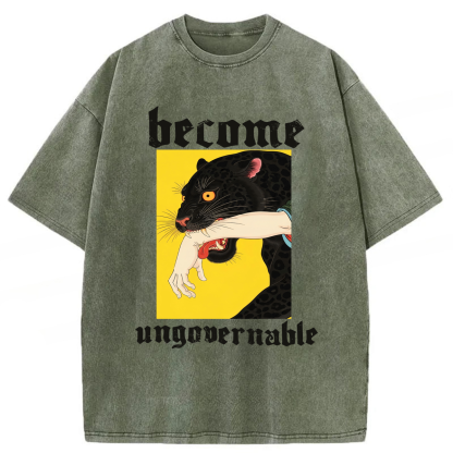 Tokyoviva Become Ungovernable Washed T-shirt