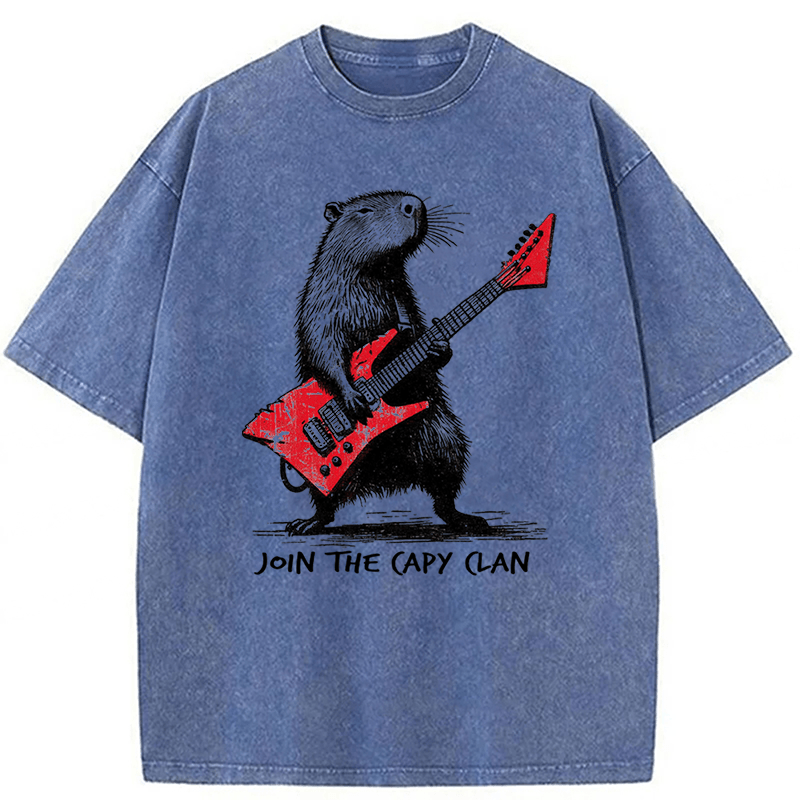 Tokyoviva Capybara Rock Washed T-shirt