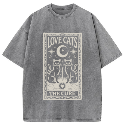 The Cure - Love Cats Washed T-Shirt