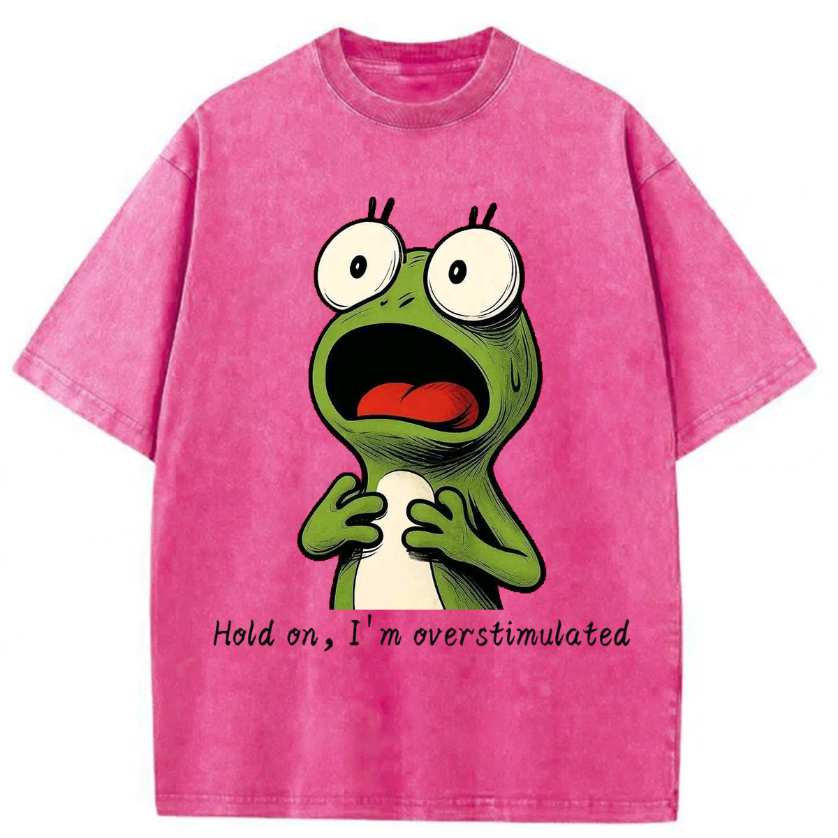 Tokyoviva Hold On I'm Overstimulated Washed T-shirt