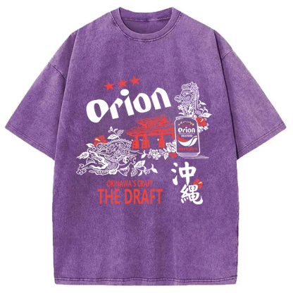 Orion Beer With Okinawa Washed T-Shirt