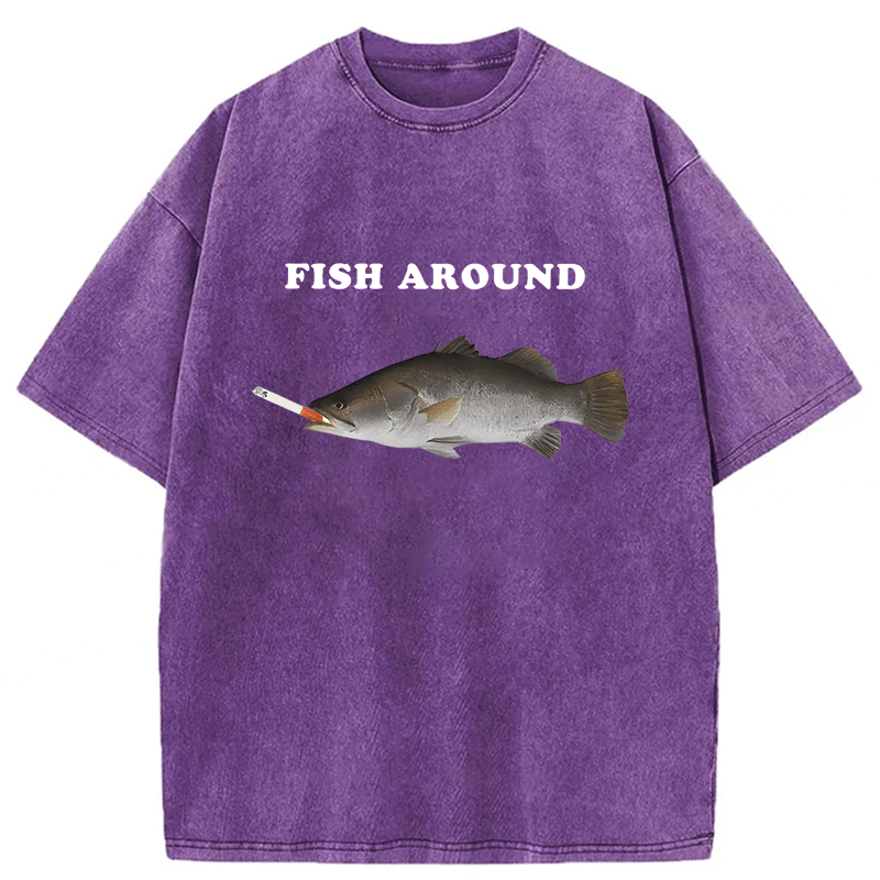 Tokyoviva Fish Around Washed T-shirt