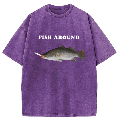 Tokyoviva Fish Around Washed T-shirt
