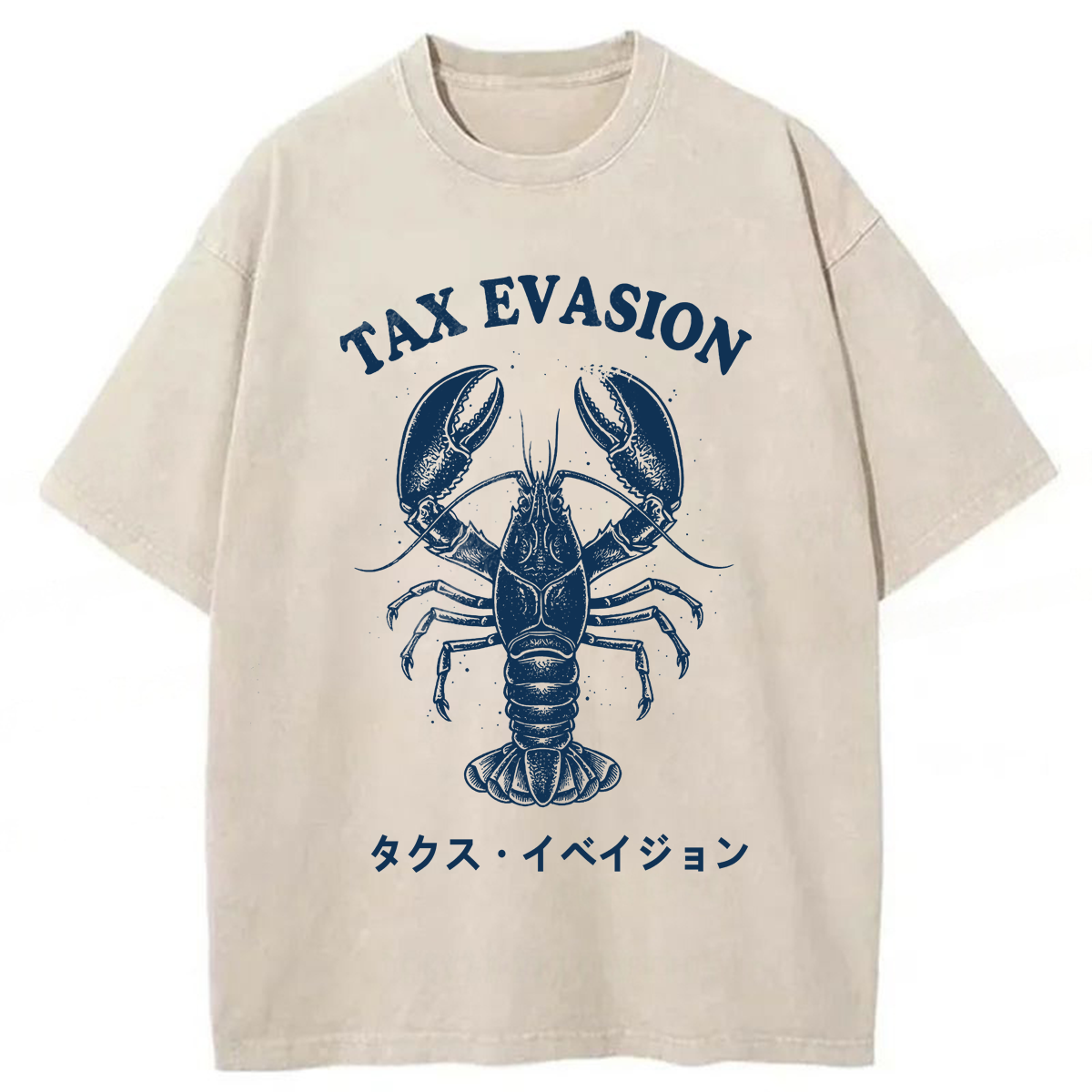 Tokyoviva Tax Evasion Lobster Washed T-shirt