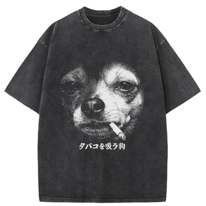 Tokyoviva Vicious Dog Washed T-shirt