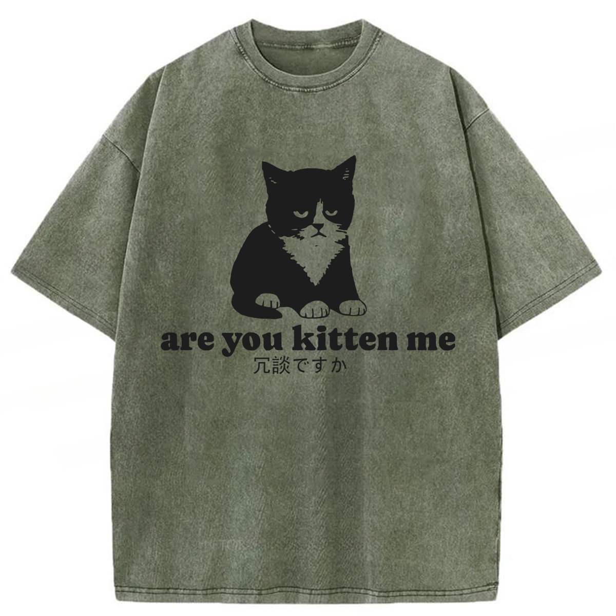 Tokyoviva Are You Kitten Me Washed T-shirt