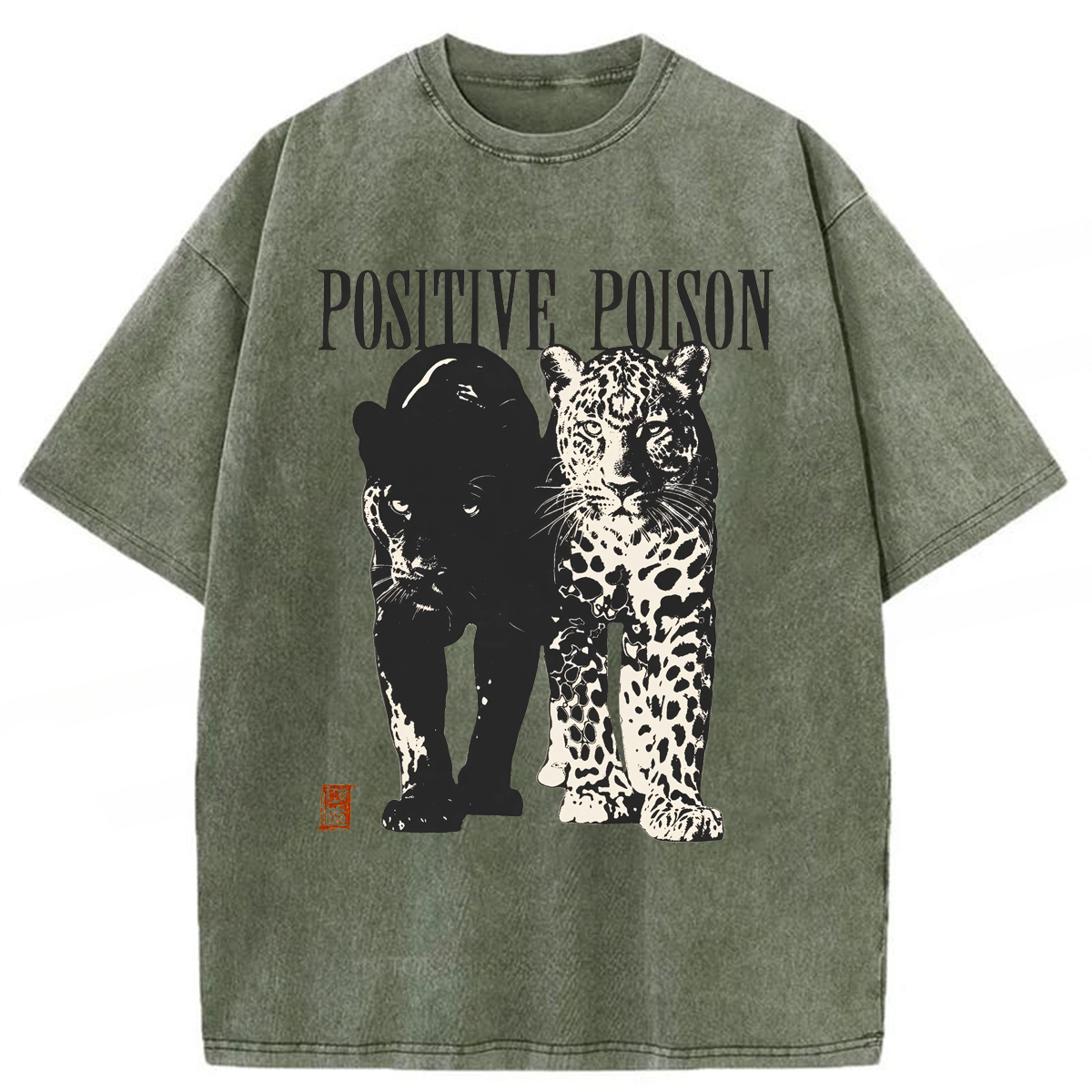 Tokyoviva Tigers Positive Poison Washed T-shirt