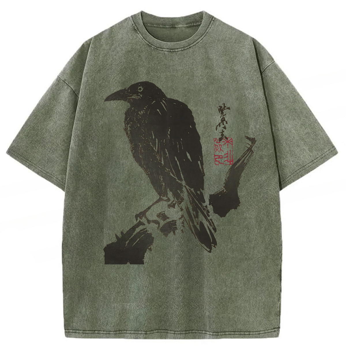Tokyoviva Japanese Crow Washed T-shirt