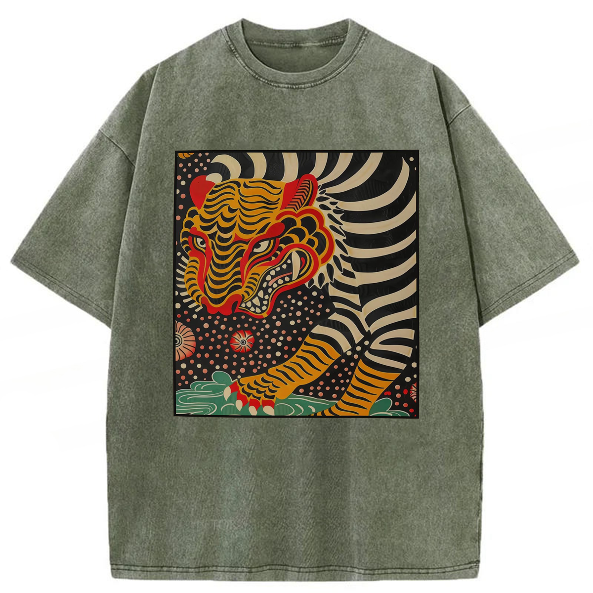 Tokyoviva Tiger Spirit Washed T-shirt