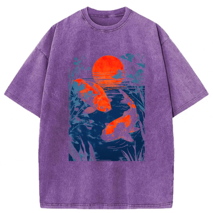 Tokyoviva Japanese Carp Washed T-shirt