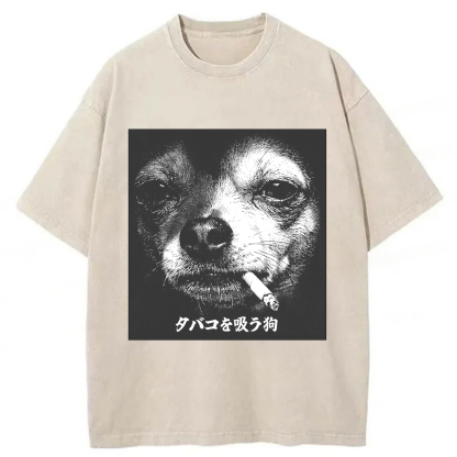 Tokyoviva Vicious Dog Washed T-shirt
