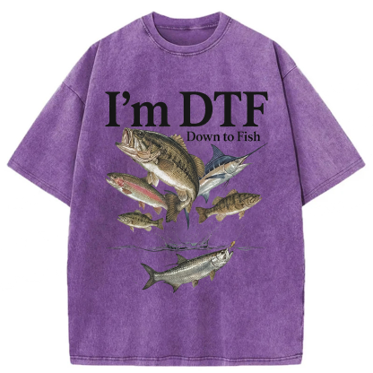 Tokyoviva I'm Down To Fish Washed T-shirt