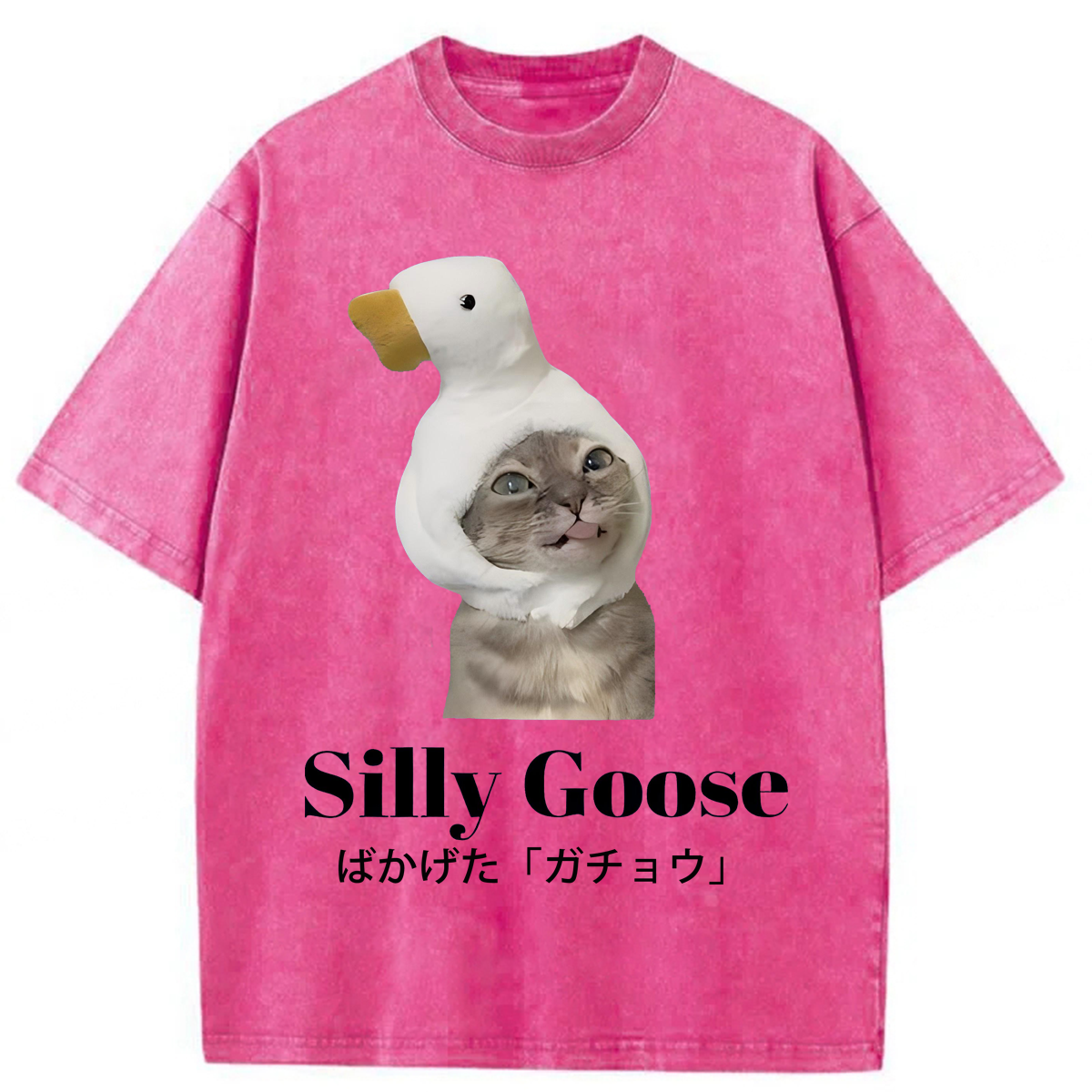 Tokyoviva Goose Cat Washed T-shirt
