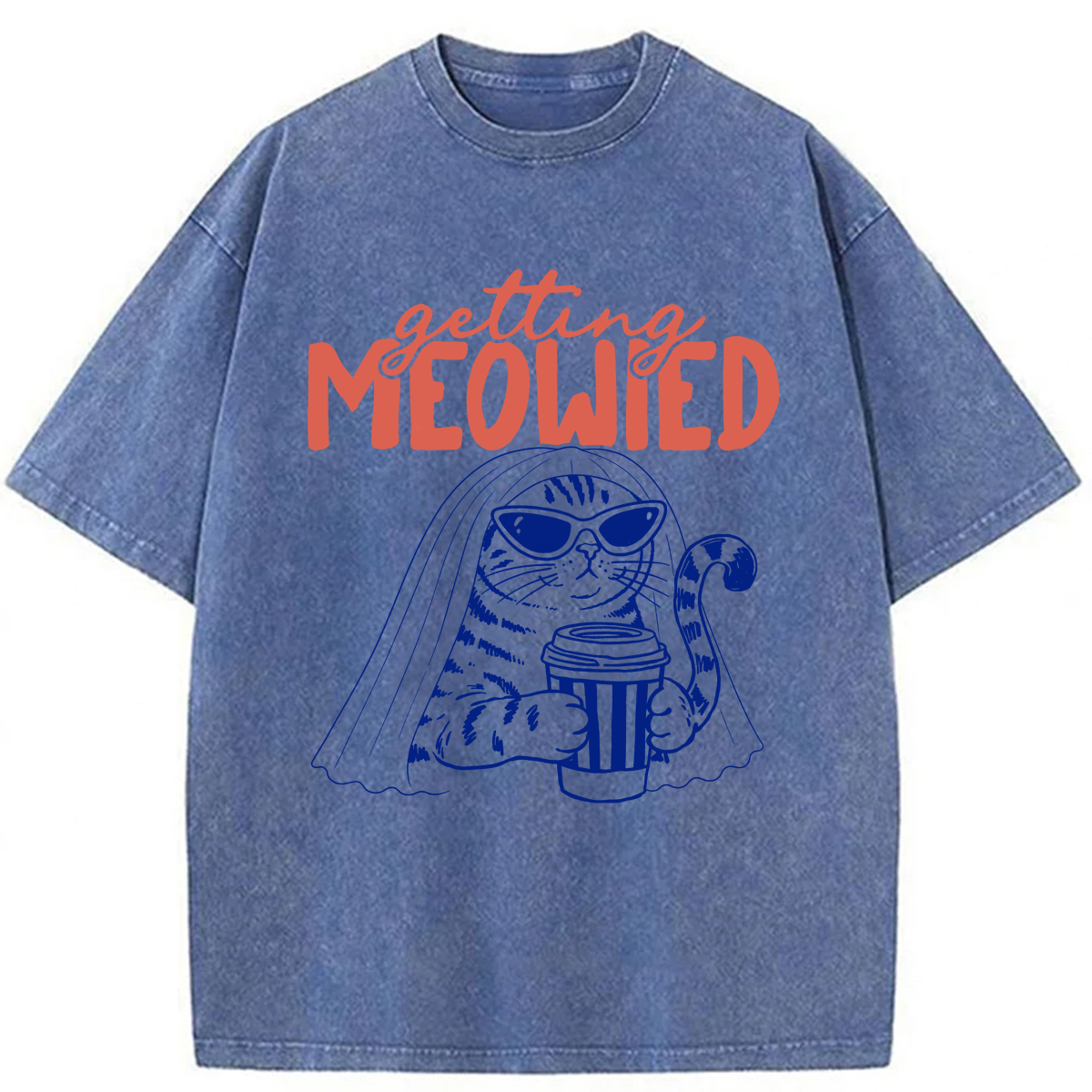 Tokyoviva Getting Meowied Washed T-shirt