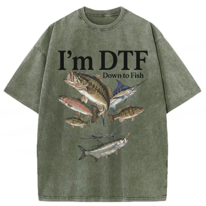 Tokyoviva I'm Down To Fish Washed T-shirt