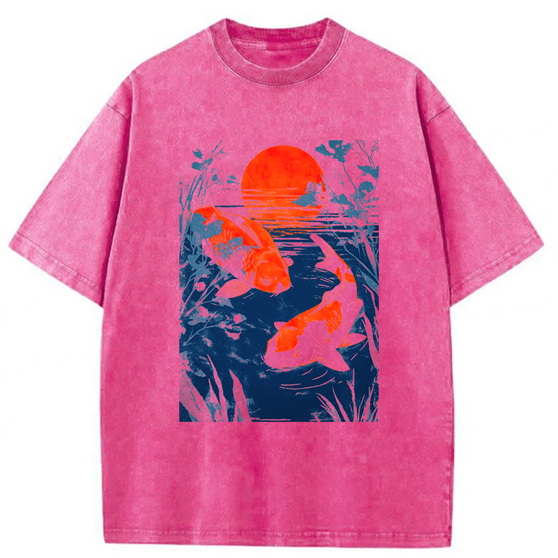 Tokyoviva Japanese Carp Washed T-shirt