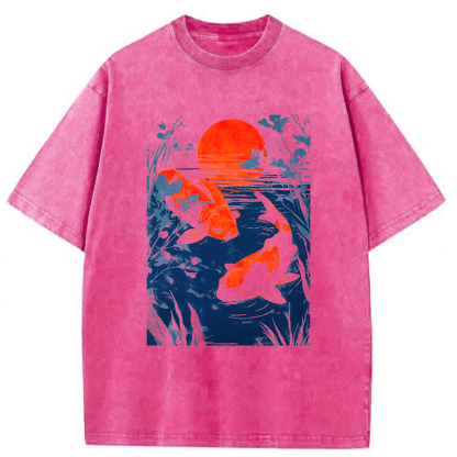 Tokyoviva Japanese Carp Washed T-shirt