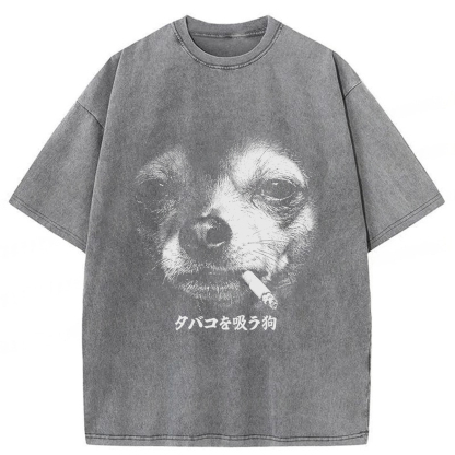 Tokyoviva Vicious Dog Washed T-shirt
